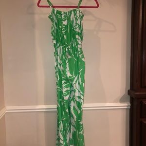 GREEN LILY PULITZER GIRLS JUMPSUIT NEVER WORN